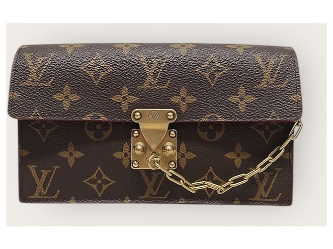 Louis Vuitton Monogramm Gürteltasche mit Goldkette Braun - Ansicht 2