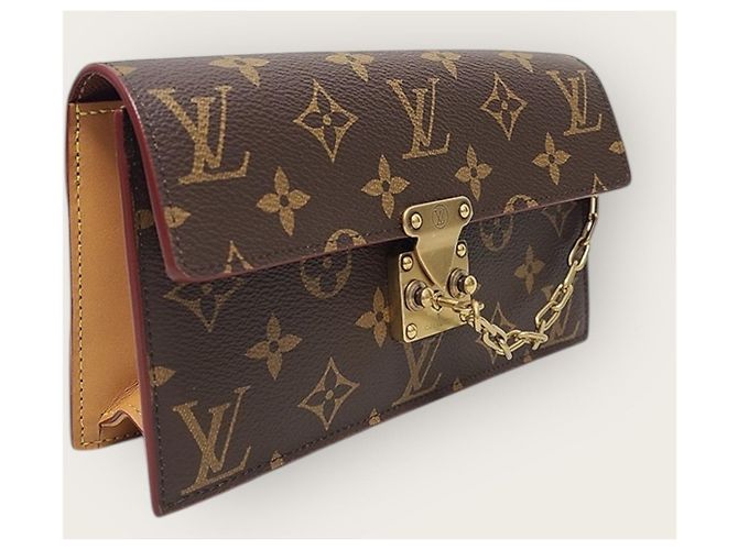 Louis Vuitton Monogramm Gürteltasche mit Goldkette Braun - Ansicht 4