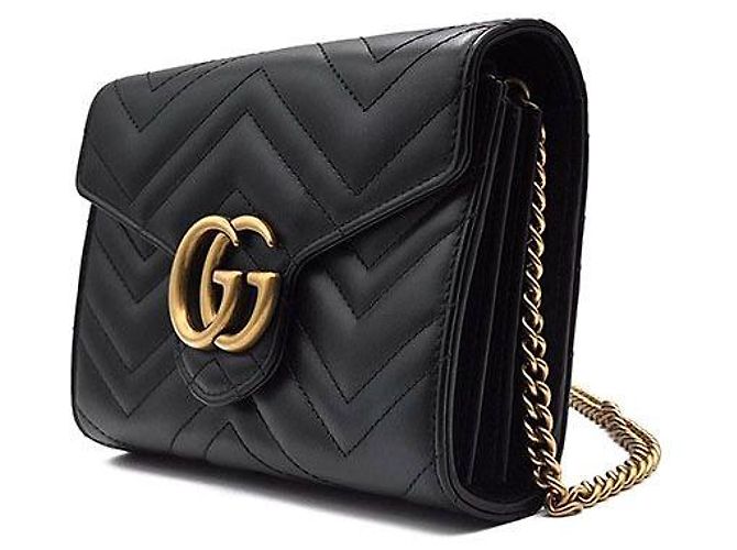 Gucci Borsa a tracolla Marmont Matelassé Nero - vista 2