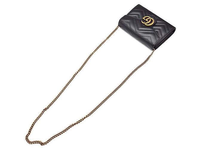 Gucci Borsa a tracolla Marmont Matelassé Nero - vista 4