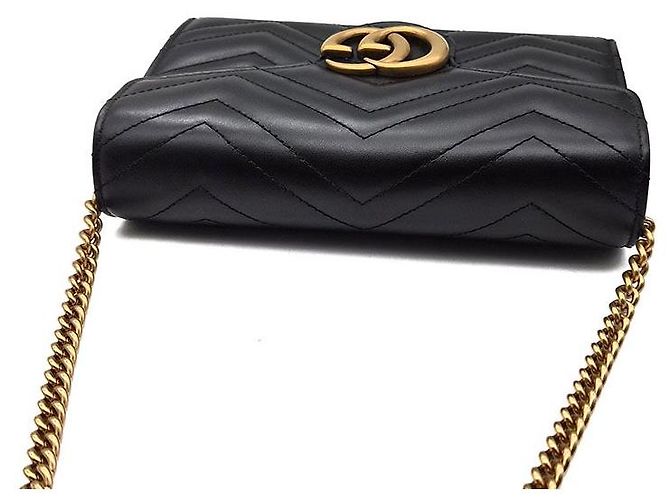 Gucci Borsa a tracolla Marmont Matelassé Nero - vista 6