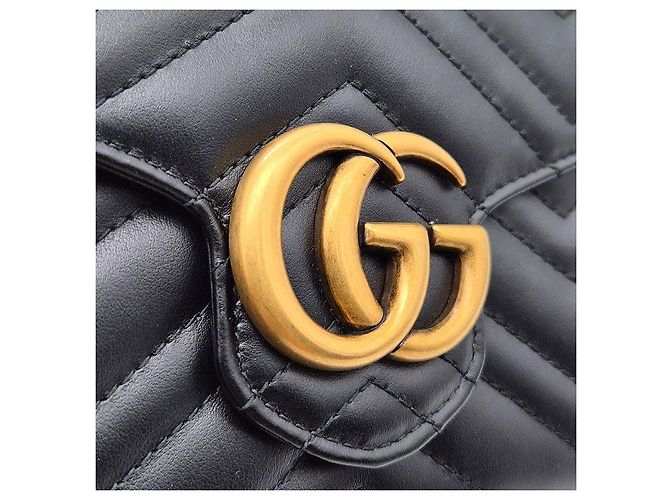 Gucci Borsa a tracolla Marmont Matelassé Nero - vista 8