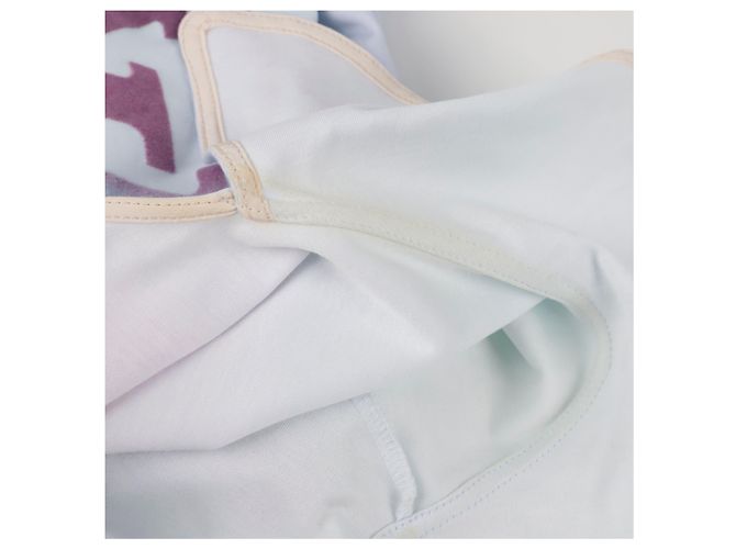 Louis Vuitton Camiseta de algodão com mangas de babados e degradê LV Circle Multicor - vista 12