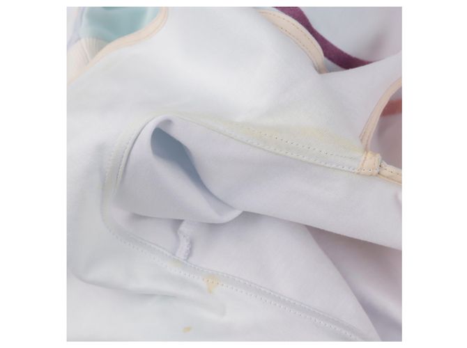 Louis Vuitton Camiseta de algodão com mangas de babados e degradê LV Circle Multicor - vista 13