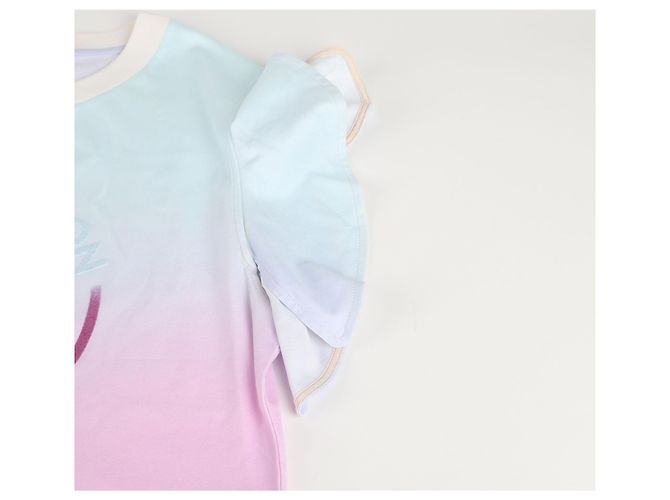 Louis Vuitton Camiseta de algodão com mangas de babados e degradê LV Circle Multicor - vista 19