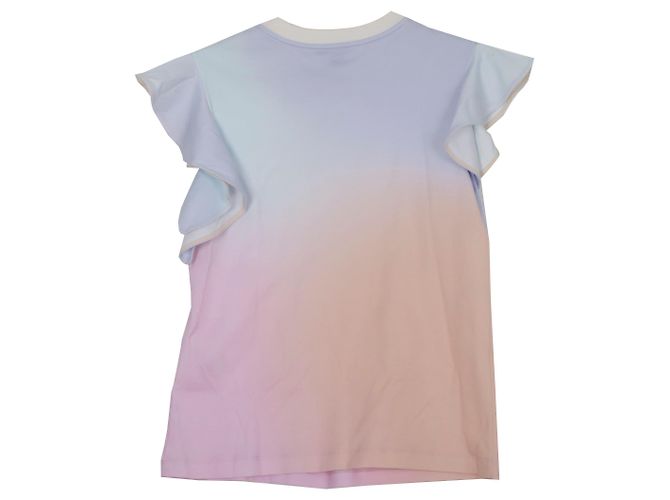 Louis Vuitton Camiseta de algodão com mangas de babados e degradê LV Circle Multicor - vista 2