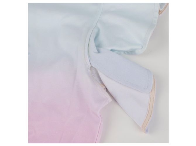 Louis Vuitton Camiseta de algodão com mangas de babados e degradê LV Circle Multicor - vista 6
