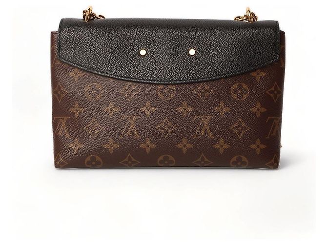 Louis Vuitton Borsa a Spalla Saint Placid in Tela Monogram Nero - vista 3