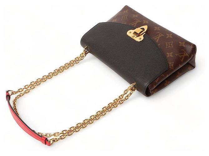 Louis Vuitton Borsa a Spalla Saint Placid in Tela Monogram Nero - vista 4