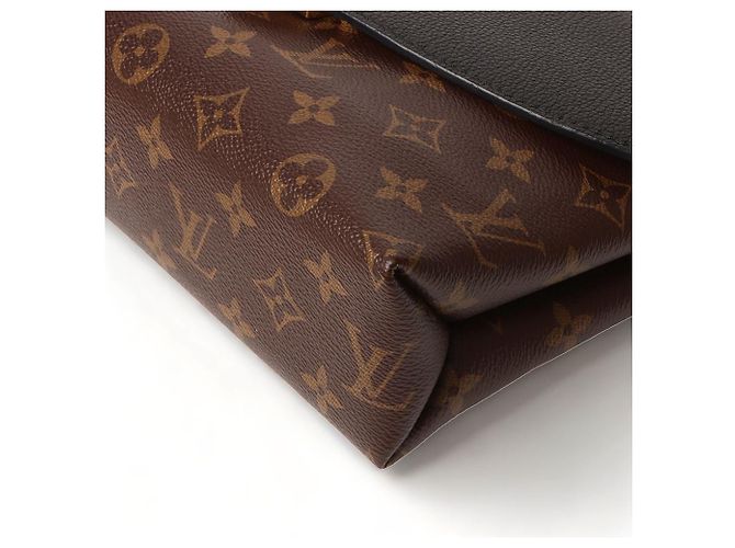 Louis Vuitton Borsa a Spalla Saint Placid in Tela Monogram Nero - vista 6