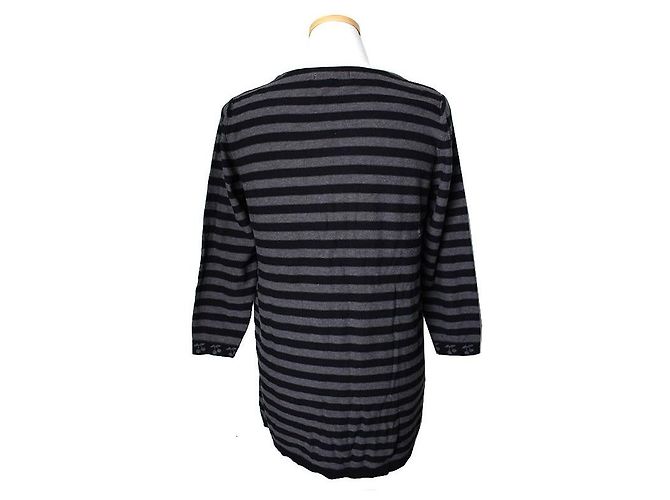 Sonia Rykiel Gestreiftes T-Shirt Braun - Ansicht 2