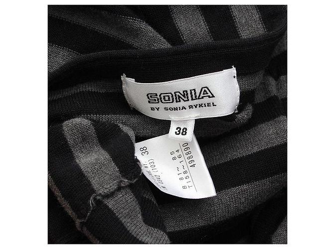 Sonia Rykiel Gestreiftes T-Shirt Braun - Ansicht 3