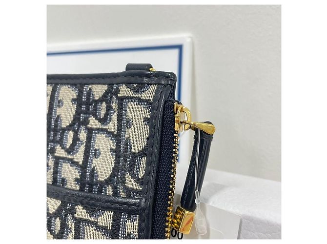 Dior Portafoglio e borsa crossbody Christian Oblique Montaine Blu - vista 4