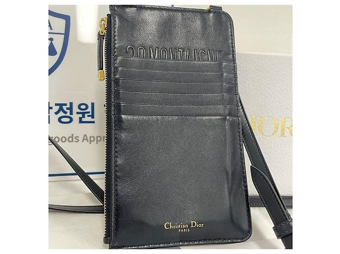 Dior Portafoglio e borsa crossbody Christian Oblique Montaine Blu - vista 5
