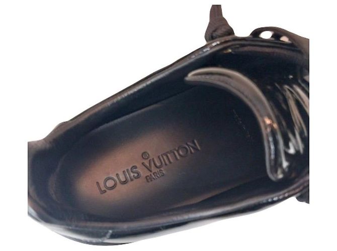 Louis Vuitton Sneakers Frontrow in vernice nera da donna Nero - vista 5