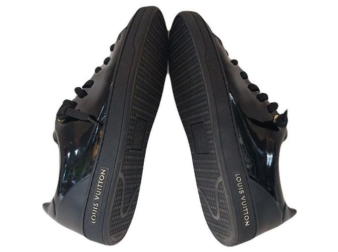 Louis Vuitton Sneakers Frontrow in vernice nera da donna Nero - vista 7