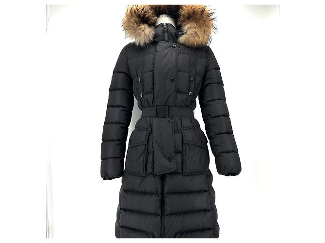 Chaqueta larga de plumón Moncler Chloe Castaño - vista 2