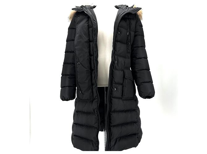 Chaqueta larga de plumón Moncler Chloe Castaño - vista 3