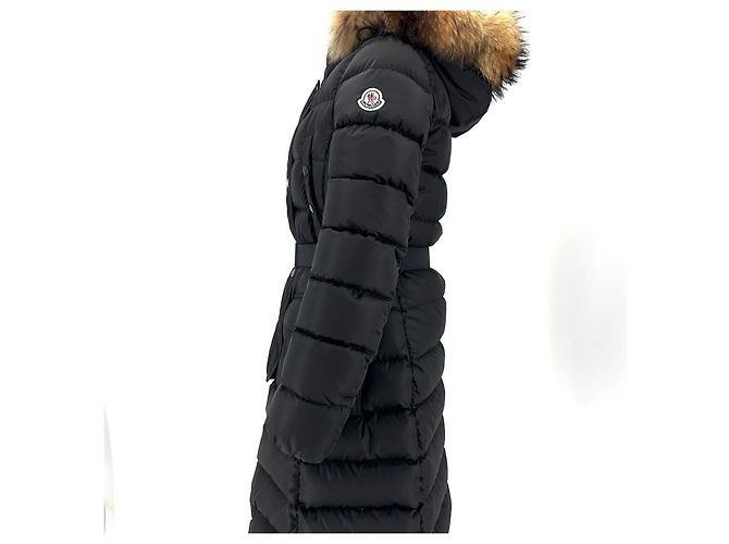 Chaqueta larga de plumón Moncler Chloe Castaño - vista 4