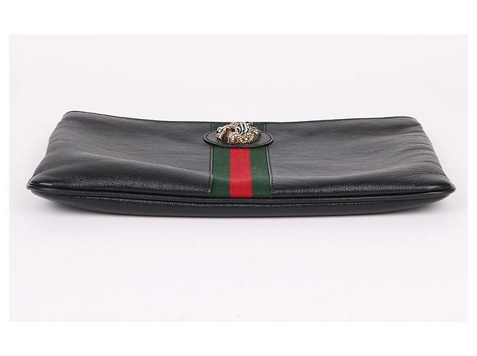 Gucci Clutch Media Raza Tiger Head Nero - vista 7
