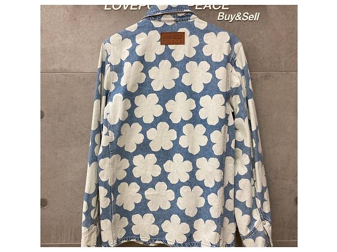 Kenzo Denim Field Jacket KENJO Nigo Flower Dot Mehrfarben - Ansicht 2