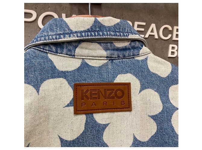 Kenzo Denim Field Jacket KENJO Nigo Flower Dot Mehrfarben - Ansicht 3