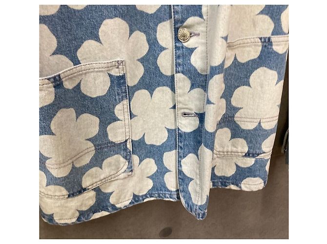 Kenzo Denim Field Jacket KENJO Nigo Flower Dot Mehrfarben - Ansicht 4