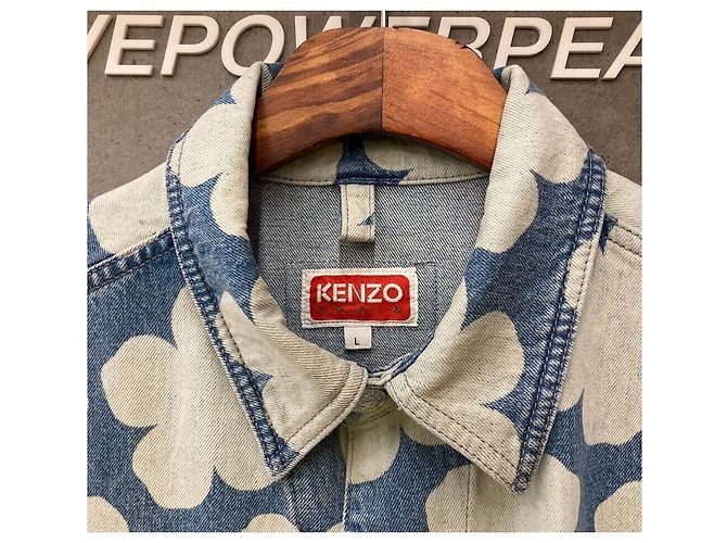 Kenzo Denim Field Jacket KENJO Nigo Flower Dot Mehrfarben - Ansicht 5