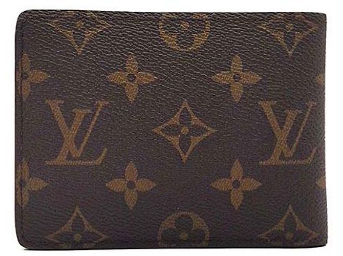 Louis Vuitton Portafoglio Multiplo Monogram Nero - vista 3