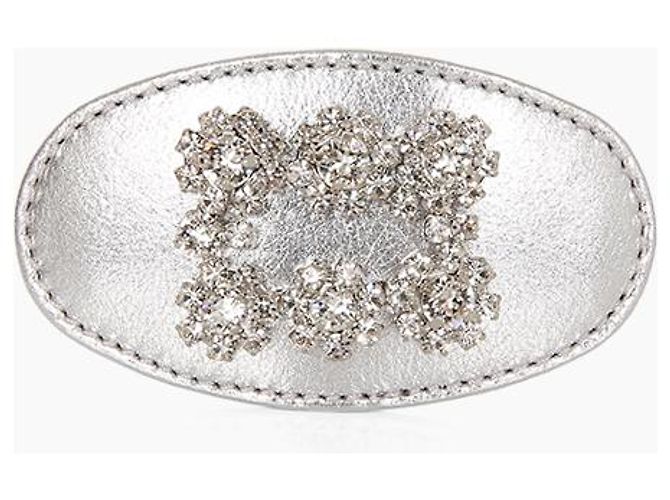 Roger Vivier Clip per capelli a fiore di cristallo Argento - vista 2