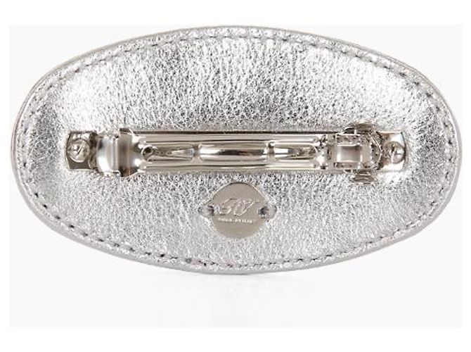 Roger Vivier Clip per capelli a fiore di cristallo Argento - vista 3