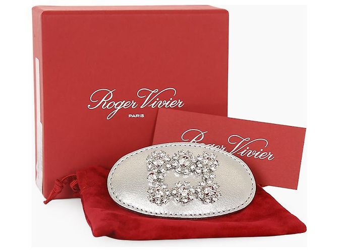 Roger Vivier Clip per capelli a fiore di cristallo Argento - vista 6