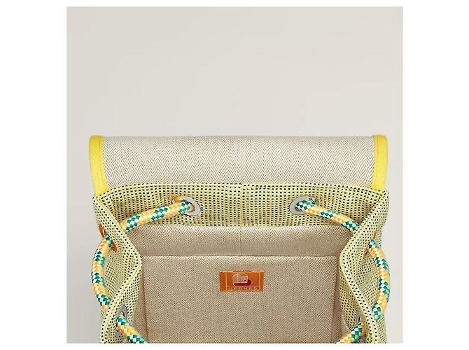 Hermès Rucksack Les Cabanes Golden - Ansicht 4