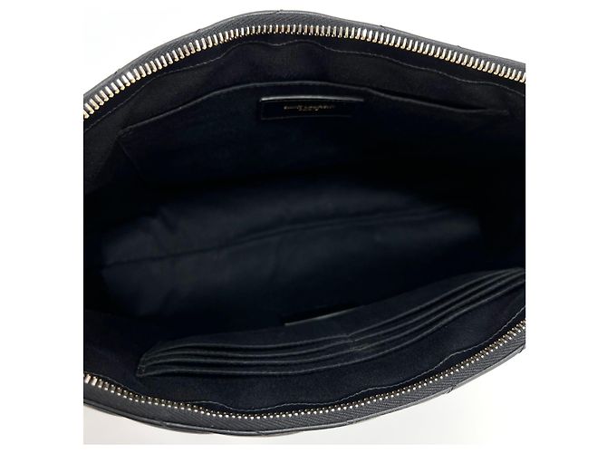 Saint Laurent Clutch trapuntata da donna nera Nero - vista 10