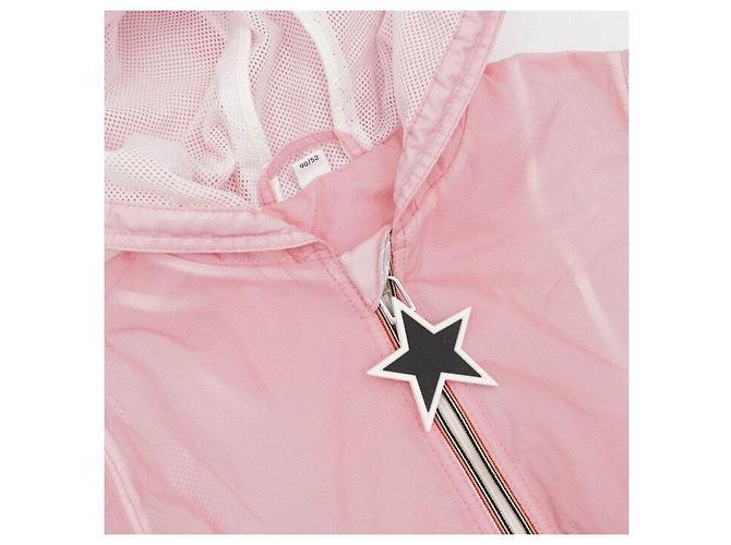 Burberry Giacca con cappuccio in nylon rosa per neonati e bambini - vista 2