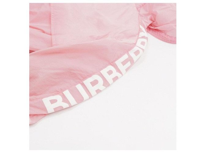 Burberry Giacca con cappuccio in nylon rosa per neonati e bambini - vista 5