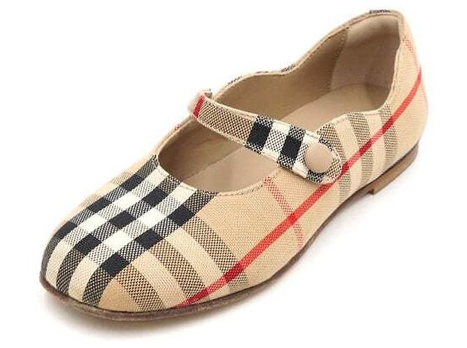 Burberry Vintage Check Baumwoll-Ballerinas für Kinder - Ansicht 2