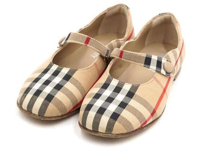 Burberry Vintage Check Baumwoll-Ballerinas für Kinder - Ansicht 3