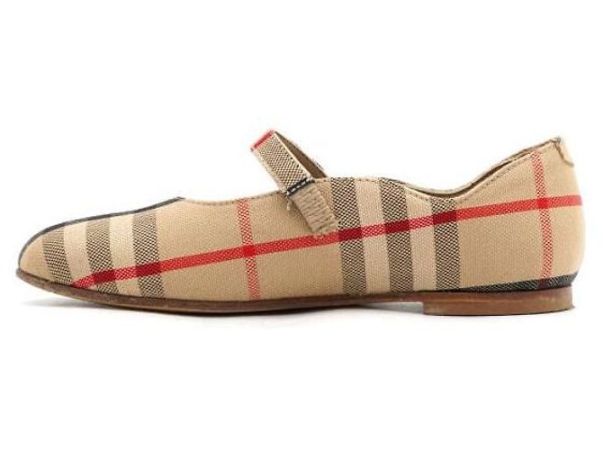 Burberry Vintage Check Baumwoll-Ballerinas für Kinder - Ansicht 4