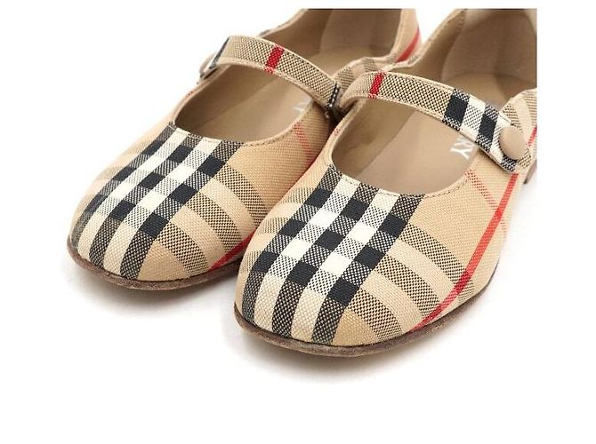 Burberry Vintage Check Baumwoll-Ballerinas für Kinder - Ansicht 5