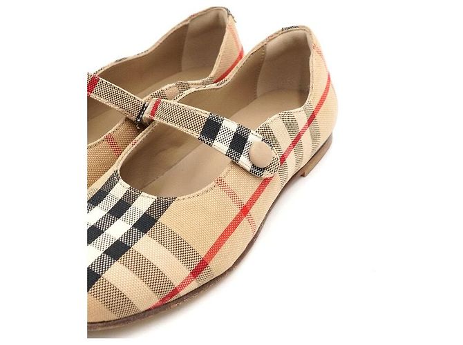 Burberry Vintage Check Baumwoll-Ballerinas für Kinder - Ansicht 6