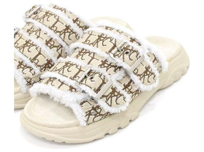 Dior Unisex-Sandalen aus Town Oblique Jacquard mit Rüschen - Ansicht 6