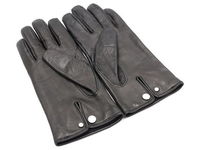 Louis Vuitton Monogram Shadow Handschuhe Lederhandschuhe für Herren Schwarz - Ansicht 3