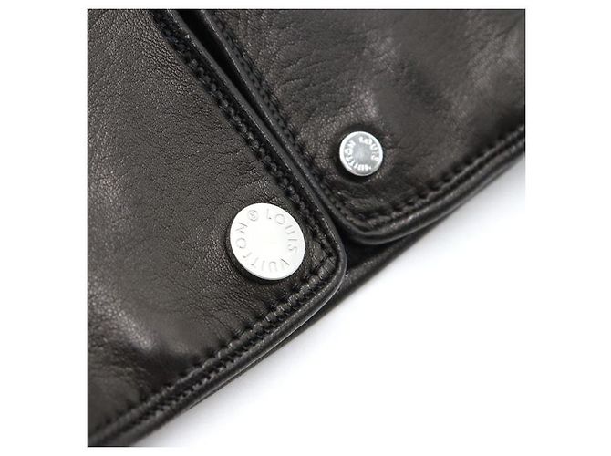 Louis Vuitton Monogram Shadow Handschuhe Lederhandschuhe für Herren Schwarz - Ansicht 5