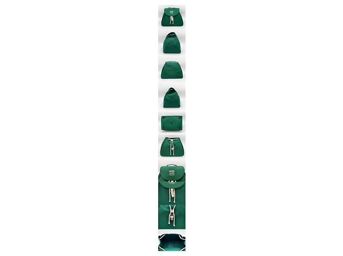 Hermès Canvas Tote Bag Green Vintage Grün - Ansicht 2