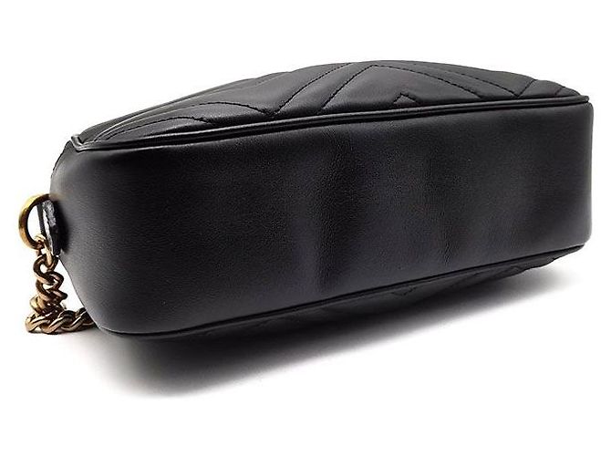 Gucci Borsa a tracolla Matelassé Marmont Nero - vista 7