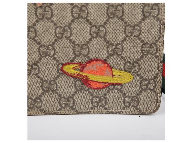 Gucci Borsa a tracolla GG Supreme Canvas con patch Courier Multicolore - vista 5