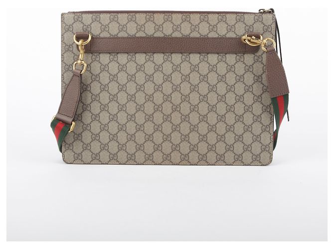 Gucci Borsa a tracolla GG Supreme Canvas con patch Courier Multicolore - vista 7