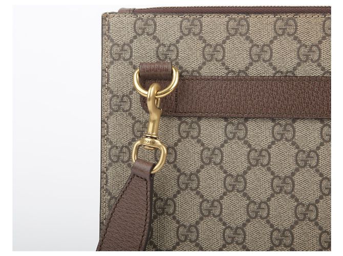 Gucci Borsa a tracolla GG Supreme Canvas con patch Courier Multicolore - vista 8