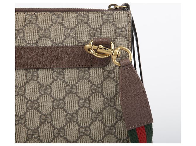 Gucci Borsa a tracolla GG Supreme Canvas con patch Courier Multicolore - vista 9